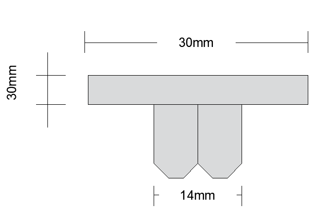 Perfil cerramiento policarbonato UPD, 8mm, color Clear - 4