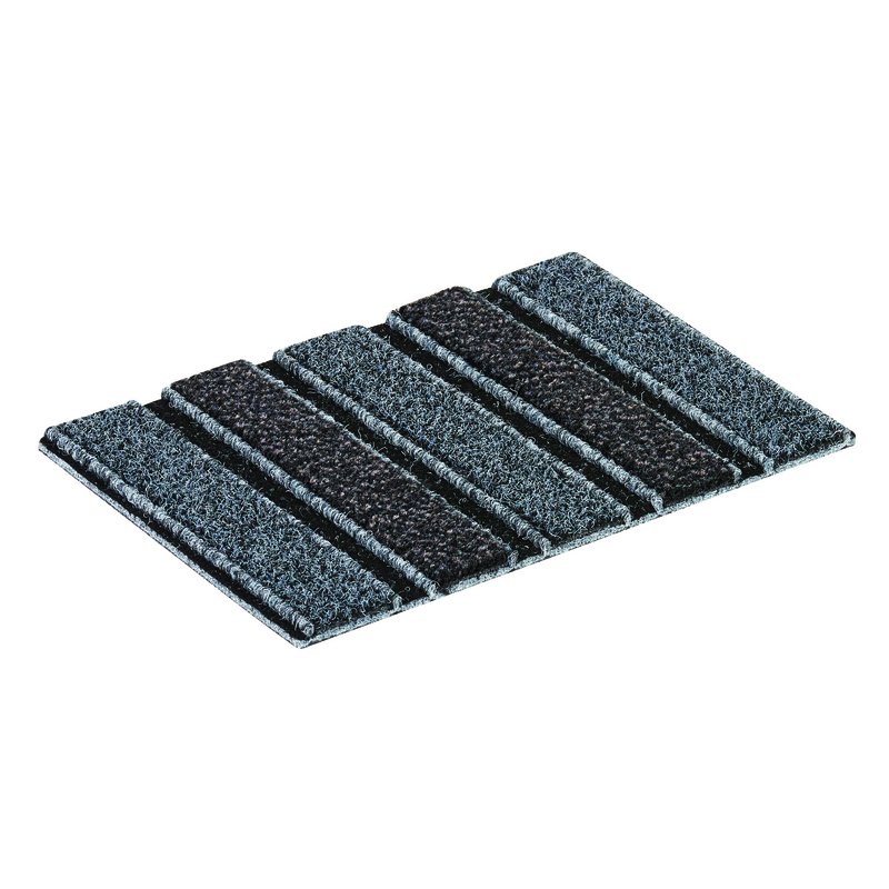 Felpudo Técnico en Rollo Quick Star - Color Gris/Gris Oscuro Antracita de 2m de ancho x 20m de largo x 13mm de espesor - Quickmat/Romus